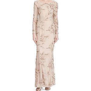 Ralph Lauren gown, champagne/blush